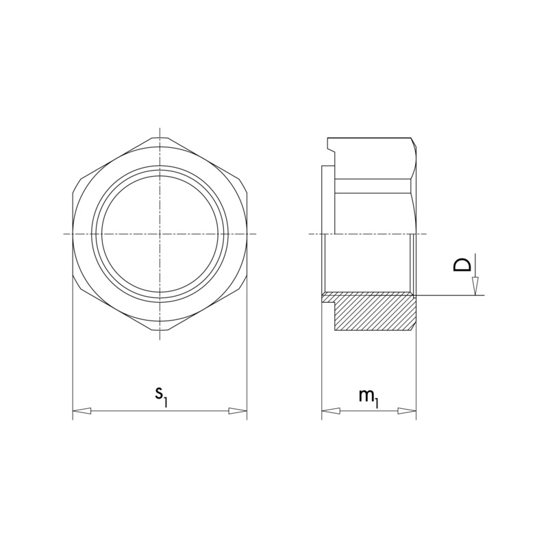 Buy DIN 929 steel plain online