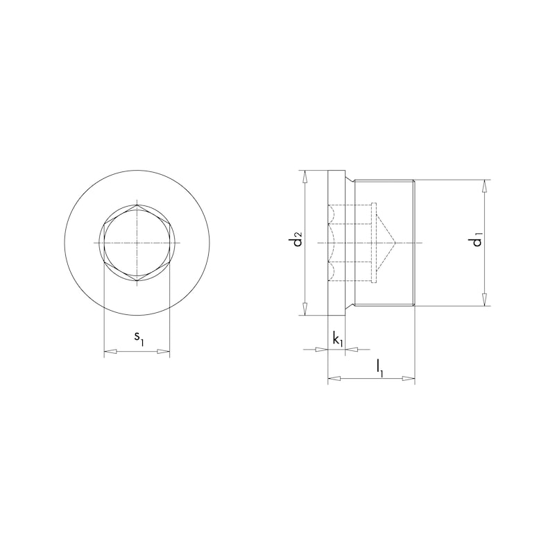 Buy DIN 908 bare stainless steel A4 online