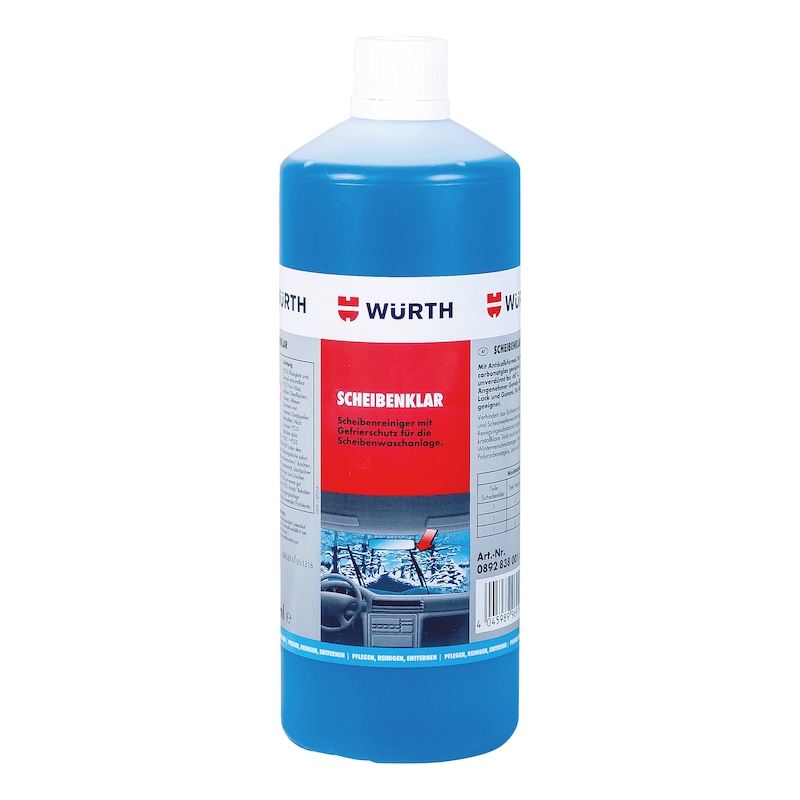 Windscreen cleaner with anti-freeze