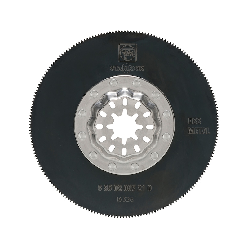 HSS saw blade For plastics, GFRP, wood, putty, non-ferrous metals and sheet metal up to approx. 1 mm - AY-SAWBLDE-MULTICTR-CTL-HSS-D80MM