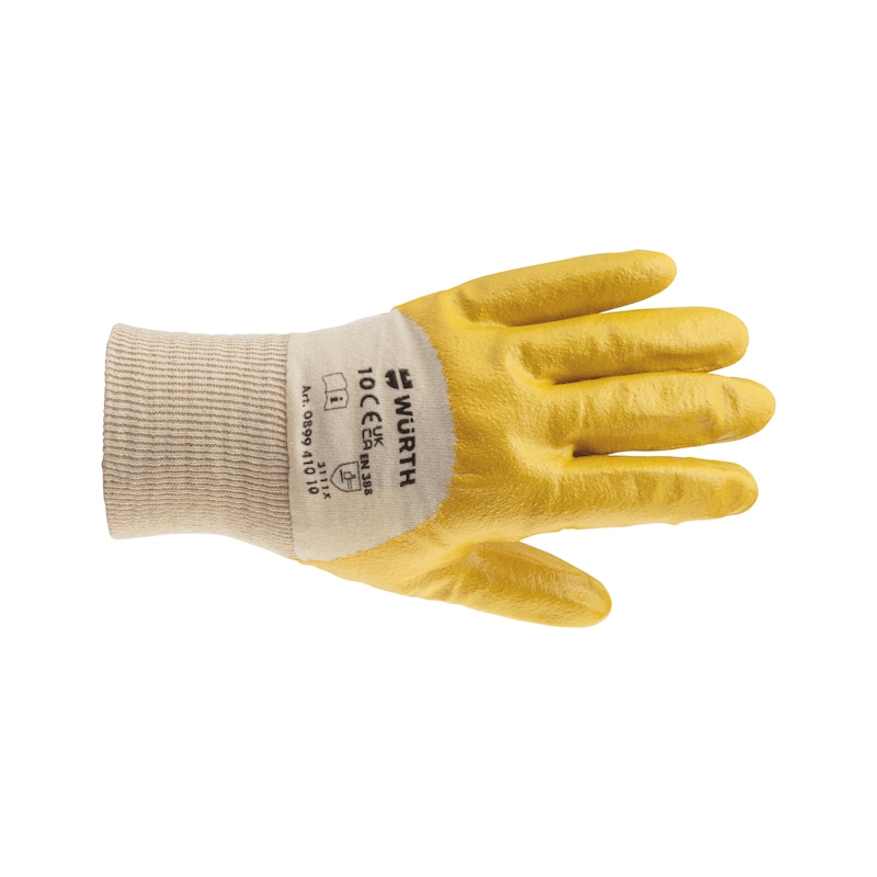 Buy Protective glove nitrile yellow online