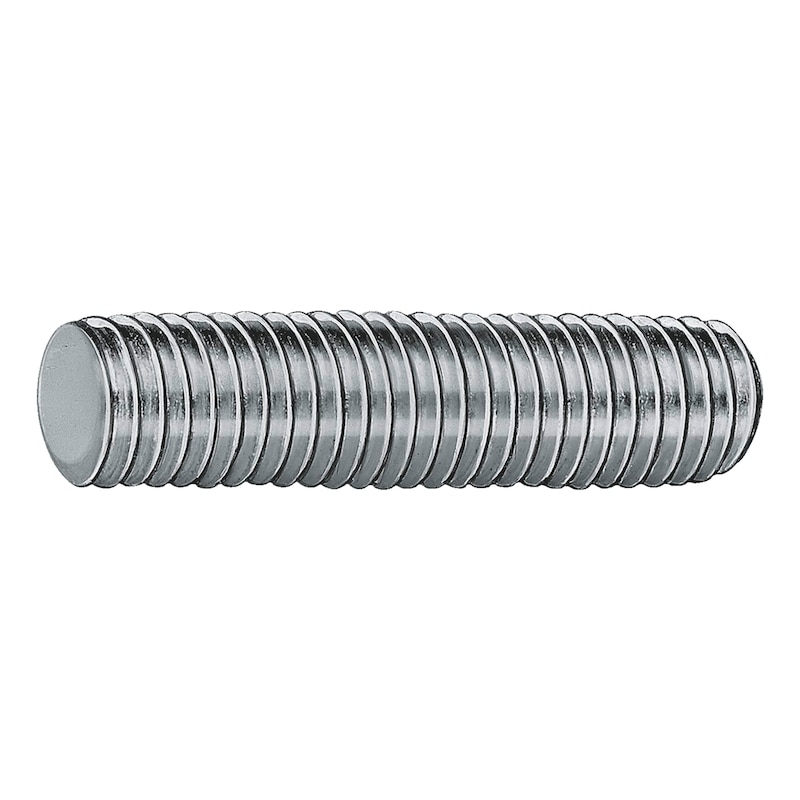 Threaded rod DIN 976-1 (shape A) with standard metric ISO thread, zinc-plated steel 4.8, blue passivated (A2K) - THRROD-DIN976-A-4.8-(A2K)-M36X2000