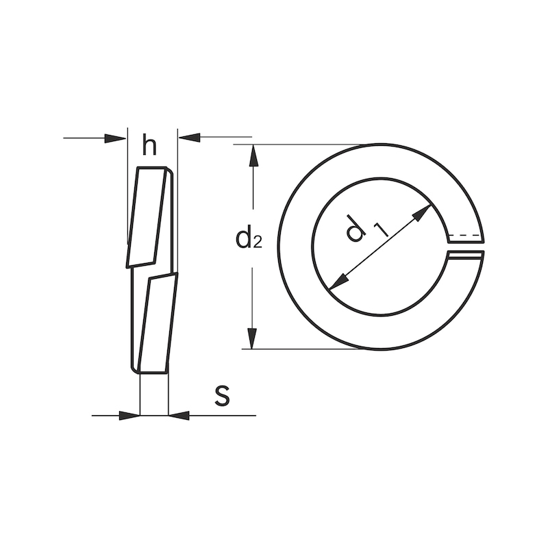 Podkładka sprężysta do wkrętu do głowicy cylindrów - PODKŁADKA SRĘŻYSTA-DIN7980-A2-D12,2