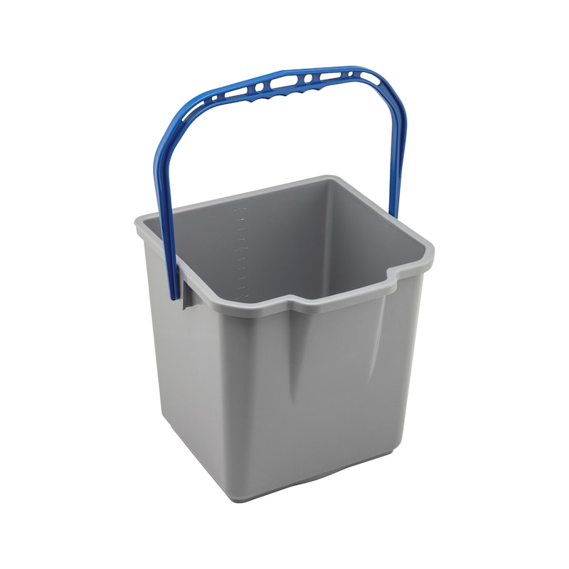 Contenitore per il carrello per la pulizia a doppio contenitore - AY-BUCKET-W.HANDLE-CLNTRLY-BLUE-18LTR