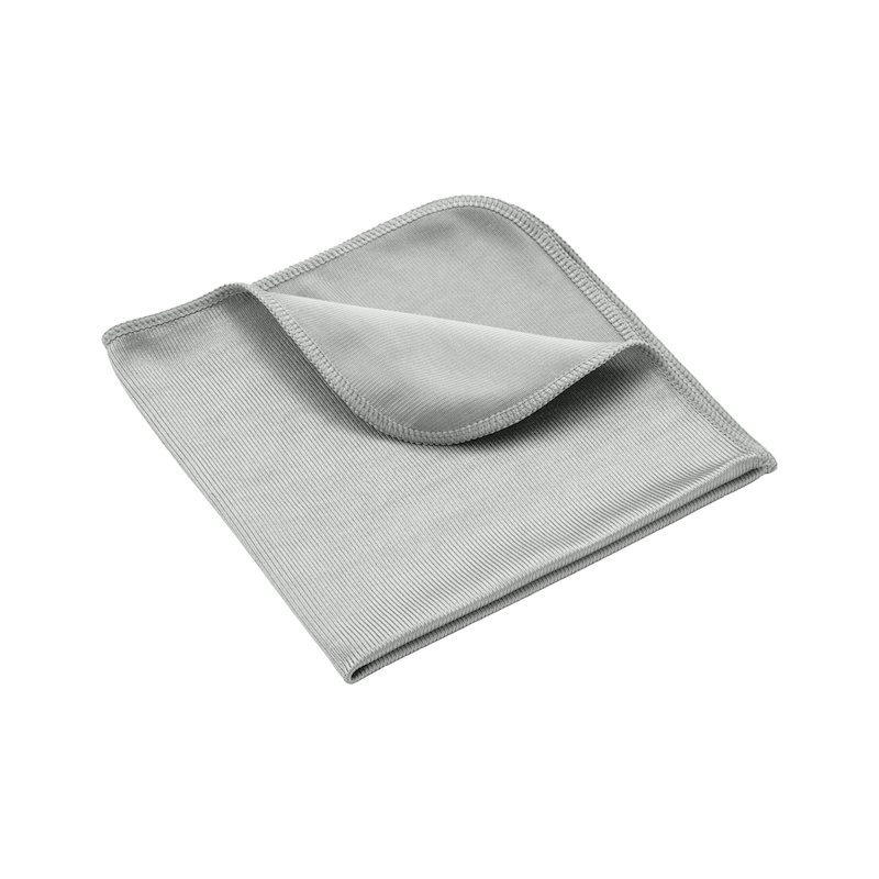 Microfibre cloth glass