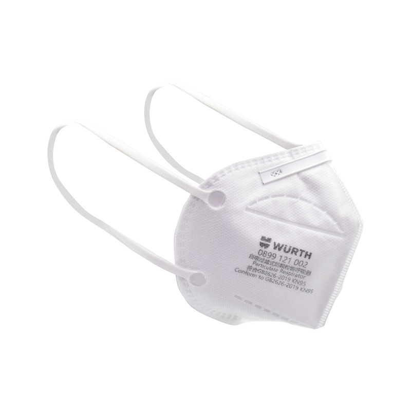 折叠式口罩 KN95，带阀门 - 自吸过滤式防颗粒物呼吸器-耳戴-KN95V