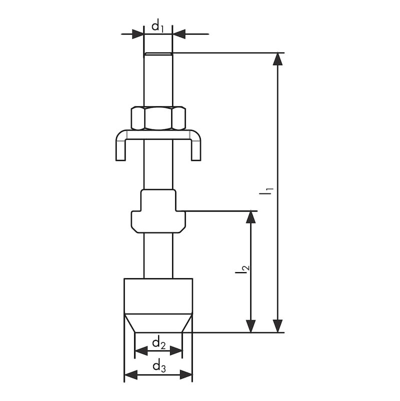 Pressure screw For quick-action clamps - 2