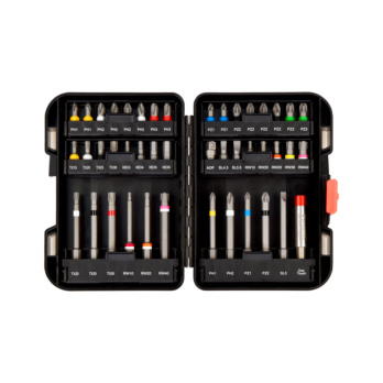 Bit box C and E 6.3 (1/4) with bit holder 44 pcs