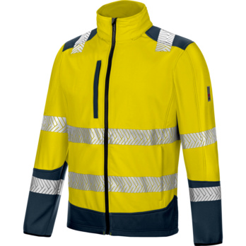 CHAQUETA SOFTSHELL FLUO AMAR/MARINO XL