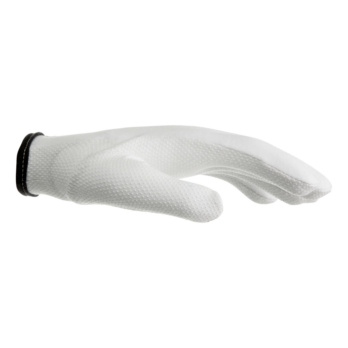Tricot glove with micro-dots