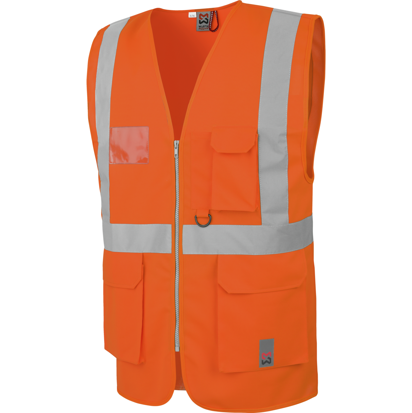 Gilet de travail haute visibilité multipoches EN20471 Würth MODYF orange