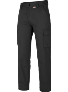 Pantalon de travail noir pour hommes, en tissu mixte durable, élastique et confortable, au meilleur prix.