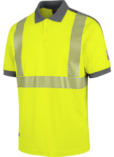 Warnschutz Poloshirt Neon EN 20471 2 gelb anthrazit