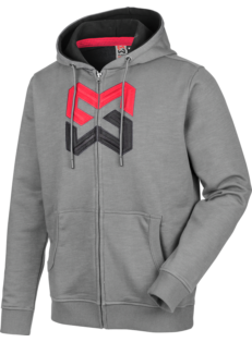 Sweatjacke Logo grau