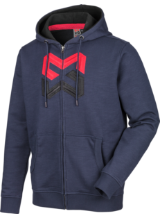 Sweatjacke Logo blau