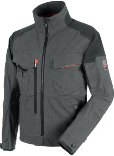 Robuste & bequeme Bundjacke in Grau, ideale Passform, hochwertig und modern, mit praktischen Taschen