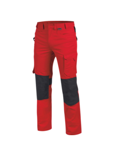 Hochwertige Bundhose, Bundhose mit praktischen Taschen, industriewäschetaugliche Bundhose, Bundhose rot
