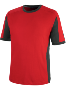 Atmungsaktives T-Shirt, metallfreies T-Shirt, Arbeits-T-Shirt mit OEKO-TEX® Standard 100, Arbeits-T-Shirt rot, Arbeitsshirt mit UV-Schutz