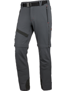 Praktische en functionele broek van antraciet voor werk en vrije tijd, elastische en comfortabele broek, om buiten te dragen, duurzaam.