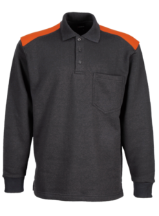 Sudadera de Trabajo Combi Gris-Naranja
