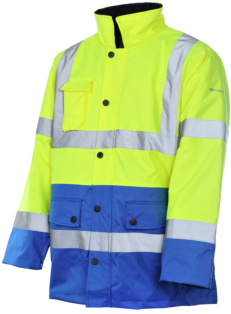 Parka de Trabalho Alta Visibilidade 3/2 Amarelo/Real