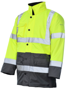 Parka de Trabajo Alta Visibilidad 3/2 Amarillo/Grey
