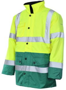 Parka de Trabajo Alta Visibilidad 3/2 Amarillo/Green