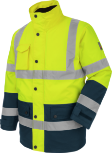 Parka de Trabalho 4 em 1 Alta Visibilidade 2/2 Amarelo/Azul-marinho