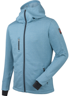 Elastischen und moderne Fleecejacke für die Arbeit, Farbe Blau, modernes Design