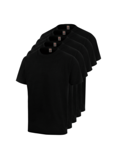 Pack 5 camisetas Negro (misma talla)