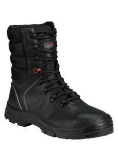 Gefütterter Sicherheitsstiefel mit Stahlkappe, rutschhemmender Sohle und isolierendem Innenfutter - Vorderansicht
