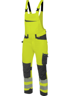 Warnschutz Arbeitslatzhose FLUO EN 20471 gelb anthrazit
