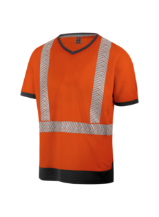 Warnschutz T-Shirt FLUO orange anthrazit