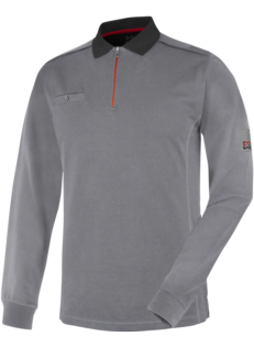 Würth MODYF Stretch X poloshirt met lange mouwen grijs