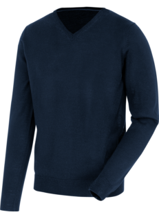 Pullover V-Neck blau