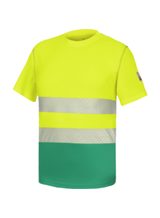 Camiseta Manga Corta Lumen Pro Amarillo/Verde