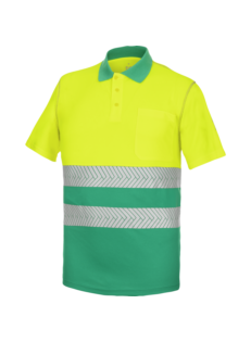 Polo Manga Corta Lumen Pro Amarillo/Verde