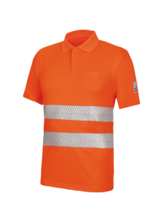 Polo Manga Corta Lumen Pro Naranja