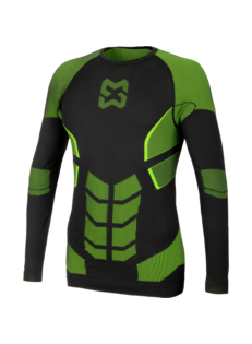 Thermo Unterwäsche Longsleeve Sportive schwarz/grün