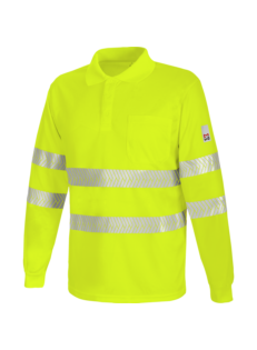 Polo Manga Larga Lumen Pro Amarillo