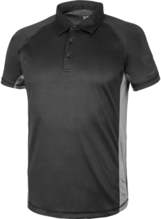 Polo Dry-Tech de Trabajo Negro/Gris