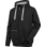 Sweatshirt de trabalho com fecho com capuz preto