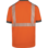 Warnschutz Arbeits T-Shirt Neon EN 20471 2 orange anthrazit