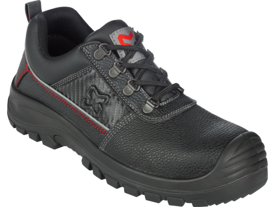 Cómodos zapatos de seguridad industrial en piel transpirable en color negro | Würth MODYF | Würth MODYF