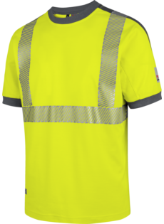 Warnschutz Arbeits T-Shirt Neon EN 20471 2 gelb anthrazit