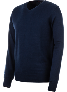 V-Neck Pullover blau