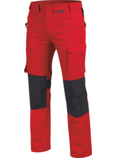 Hochwertige Bundhose, Bundhose mit praktischen Taschen, industriewäschetaugliche Bundhose, Bundhose rot
