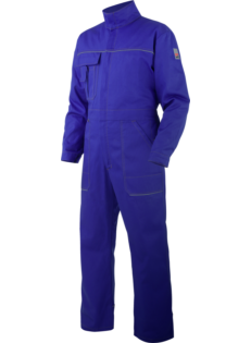Blauer Arbeitsoverall für Handwerker, aus 100% Baumwolle, klassischer Schnitt