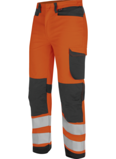 Pantalon de travail Fluo Industriel Haute-Visibilité Würth MODYF Orange/Anthracite
