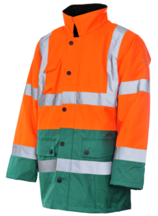 Parka de Trabajo Alta Visibilidad 3/2 Naranja/Verde